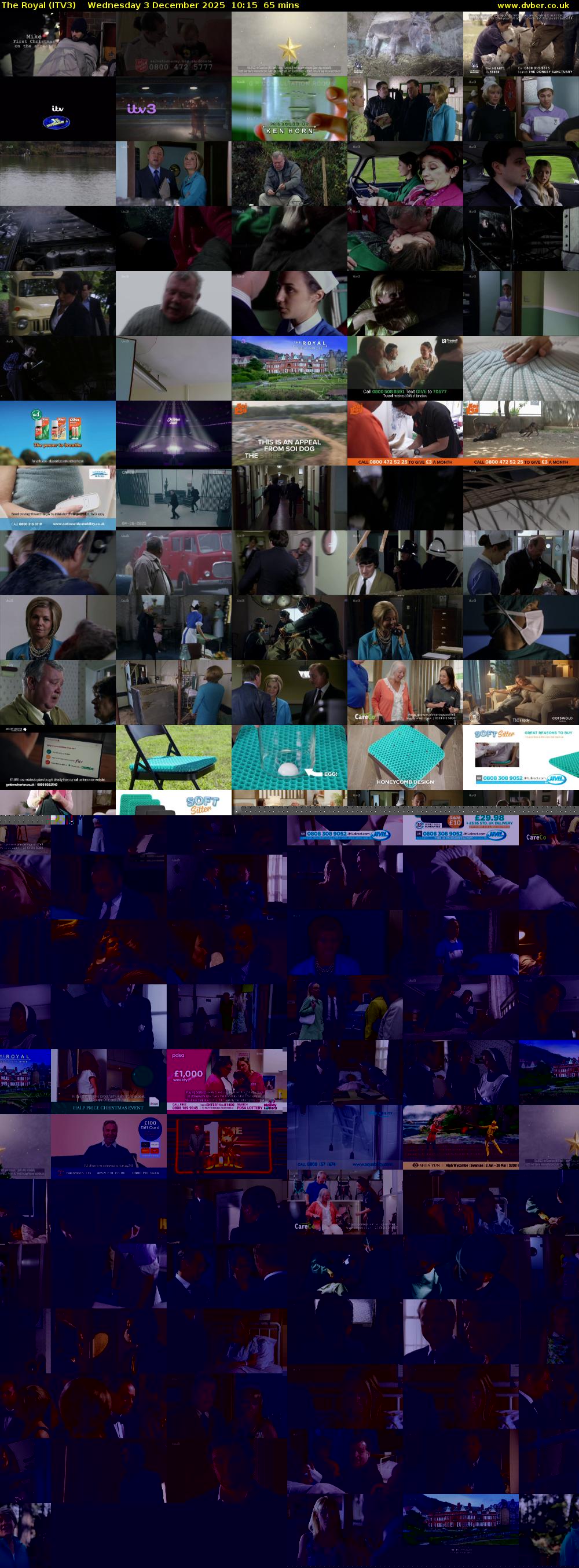 The Royal (ITV3) Wednesday 3 December 2025 10:15 - 11:20