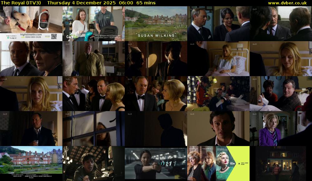 The Royal (ITV3) Thursday 4 December 2025 06:00 - 07:05