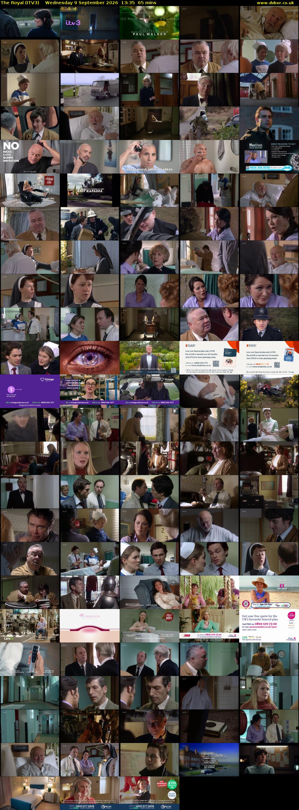The Royal (ITV3) Wednesday 9 September 2026 13:35 - 14:40