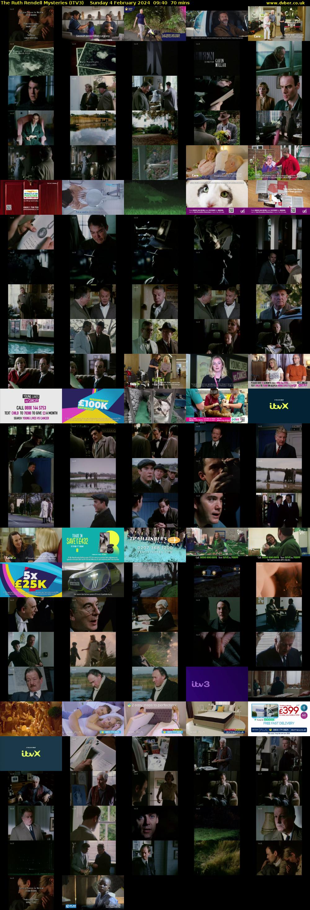The Ruth Rendell Mysteries (ITV3) Sunday 4 February 2024 09:40 - 10:50