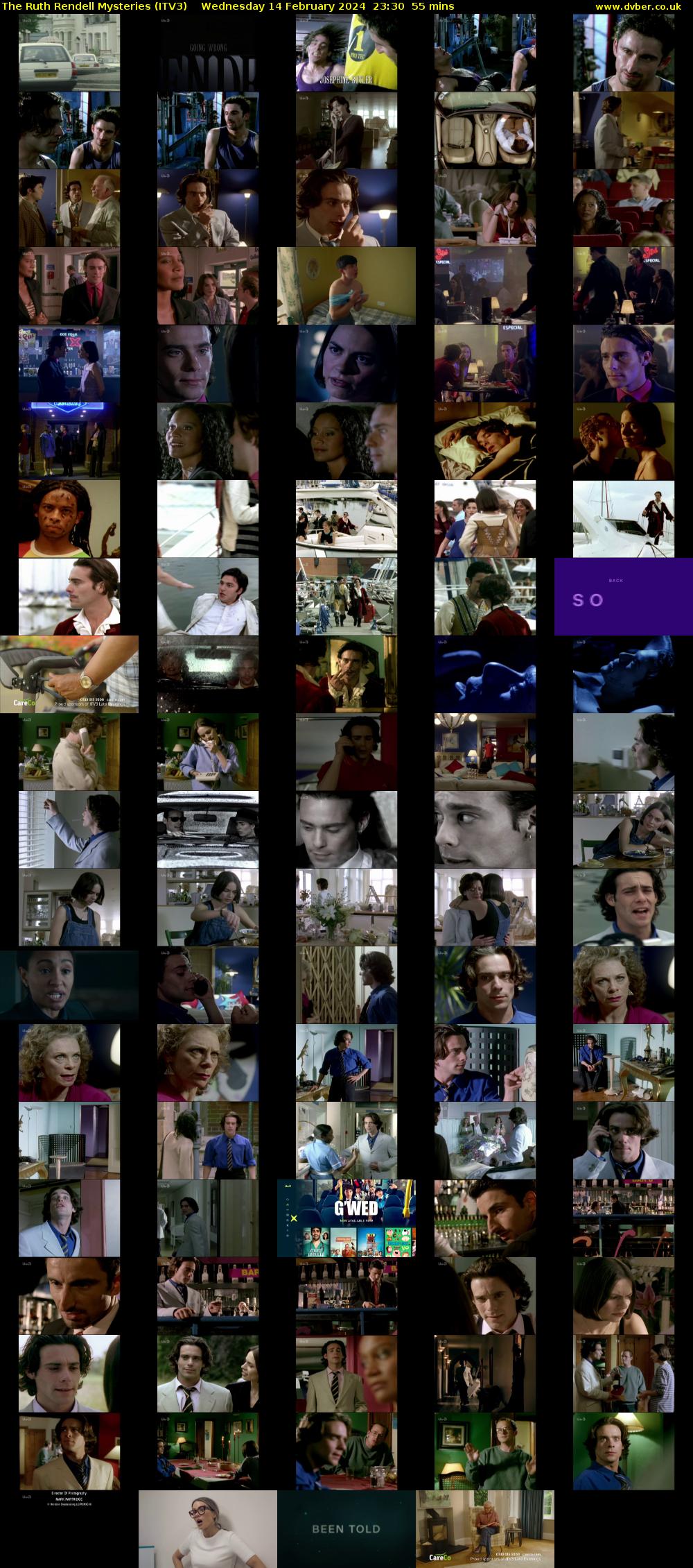 The Ruth Rendell Mysteries (ITV3) Wednesday 14 February 2024 23:30 - 00:25
