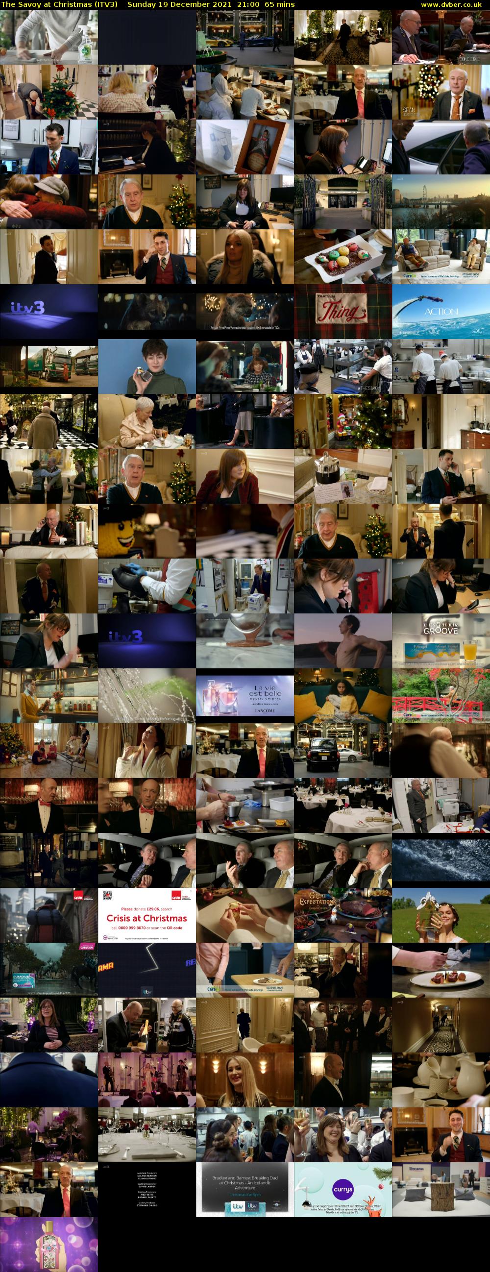 The Savoy at Christmas (ITV3) Sunday 19 December 2021 21:00 - 22:05