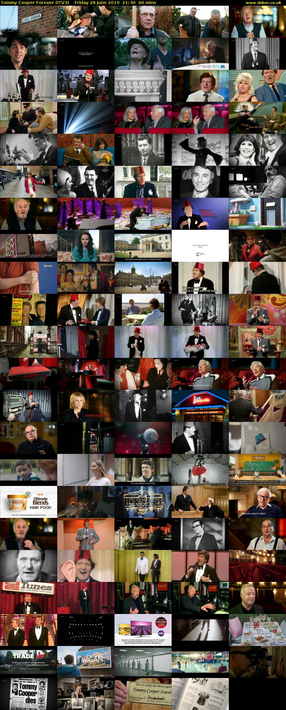Tommy Cooper Forever (ITV3) Friday 28 June 2019 21:30 - 22:30