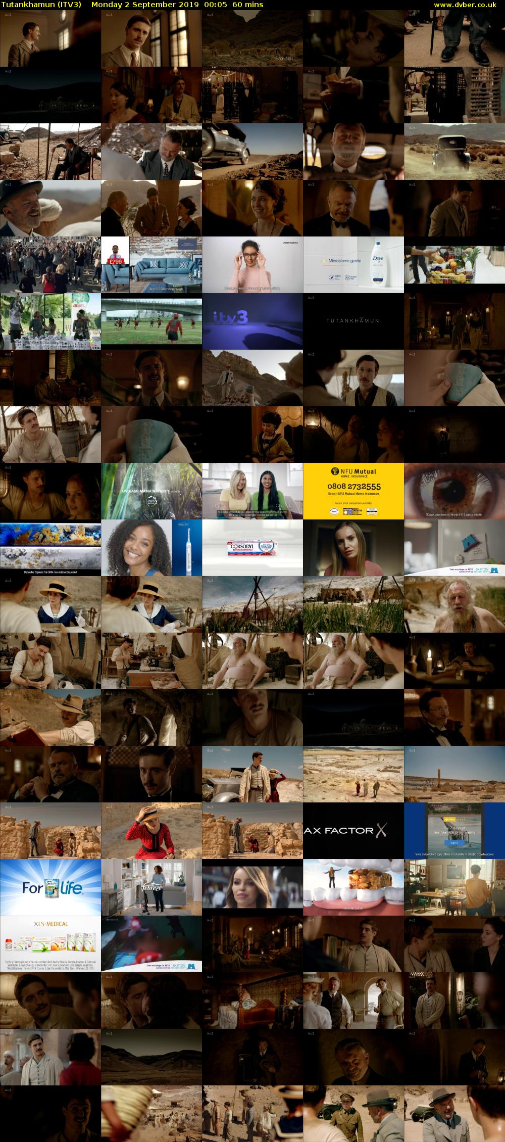 Tutankhamun (ITV3) Monday 2 September 2019 00:05 - 01:05