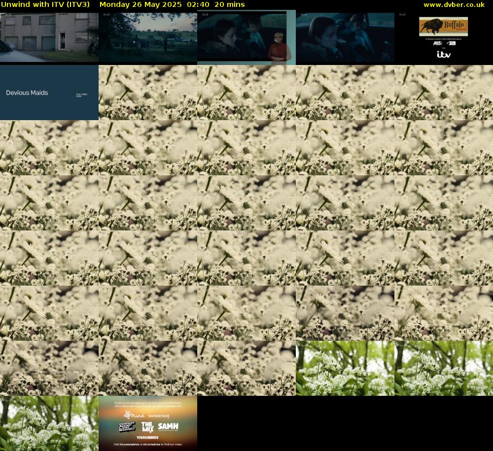 Unwind With ITV (ITV3) Monday 26 May 2025 02:40 - 03:00