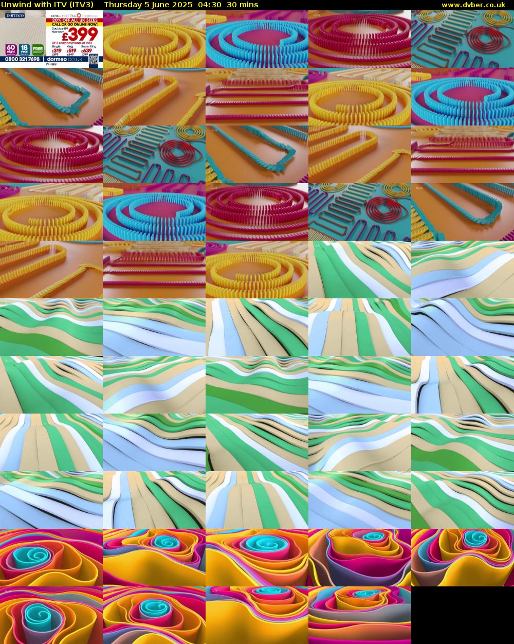 Unwind With ITV (ITV3) Thursday 5 June 2025 04:30 - 05:00