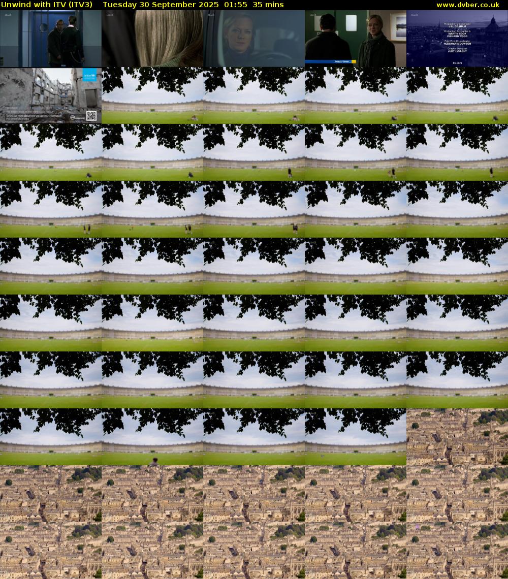 Unwind With ITV (ITV3) Tuesday 30 September 2025 01:55 - 02:30