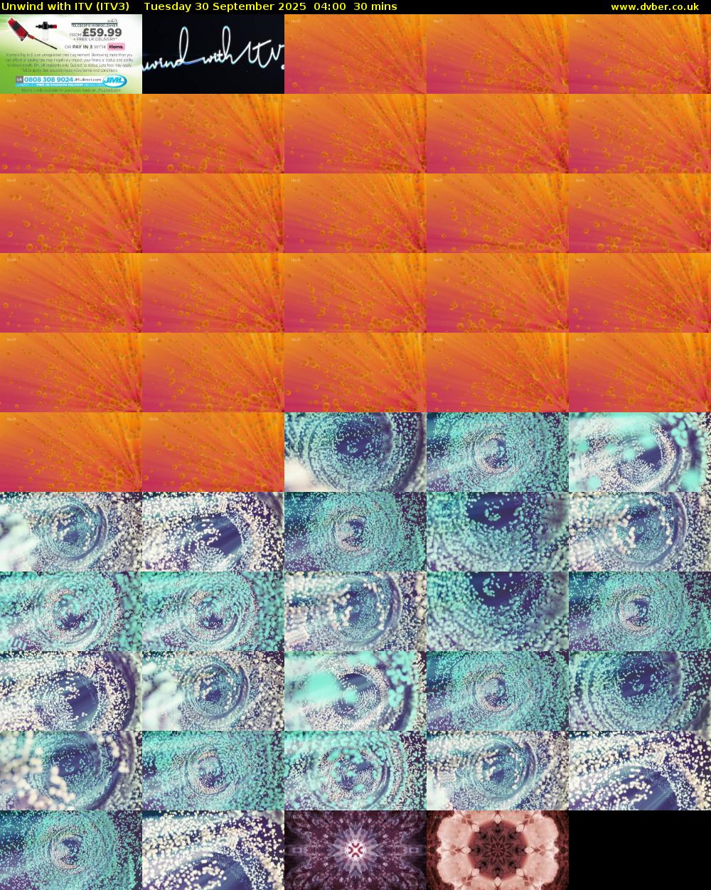 Unwind With ITV (ITV3) Tuesday 30 September 2025 04:00 - 04:30