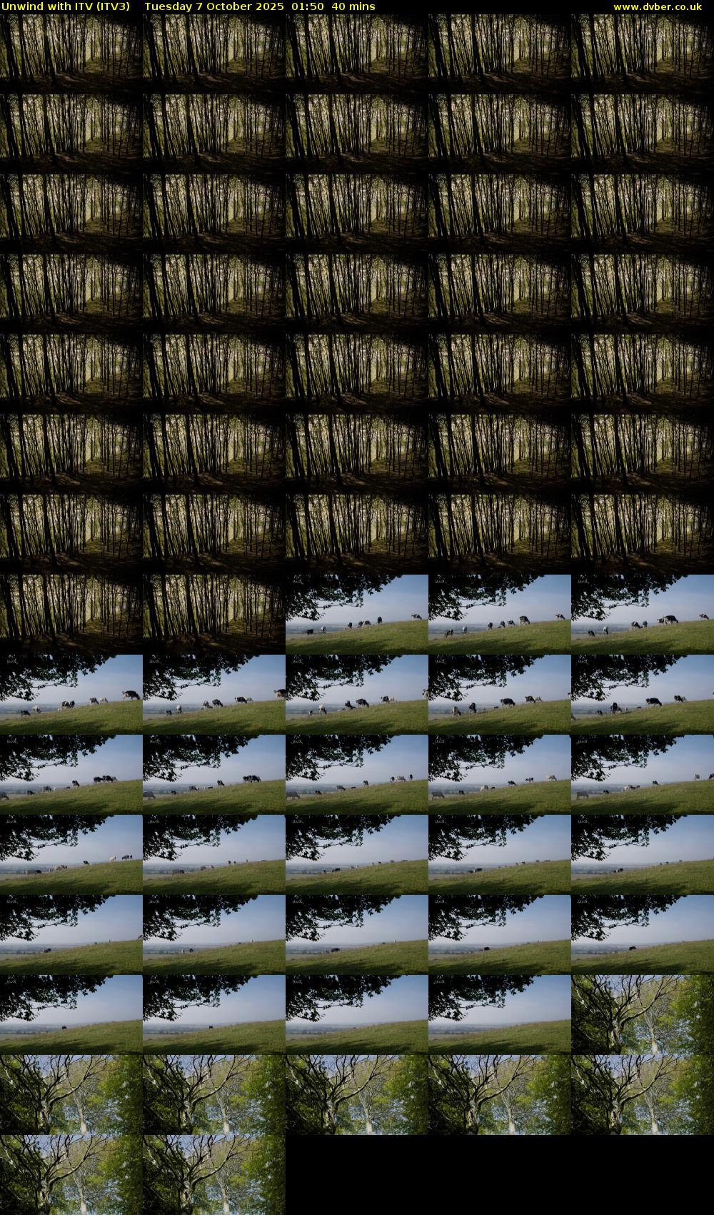 Unwind With ITV (ITV3) Tuesday 7 October 2025 01:50 - 02:30