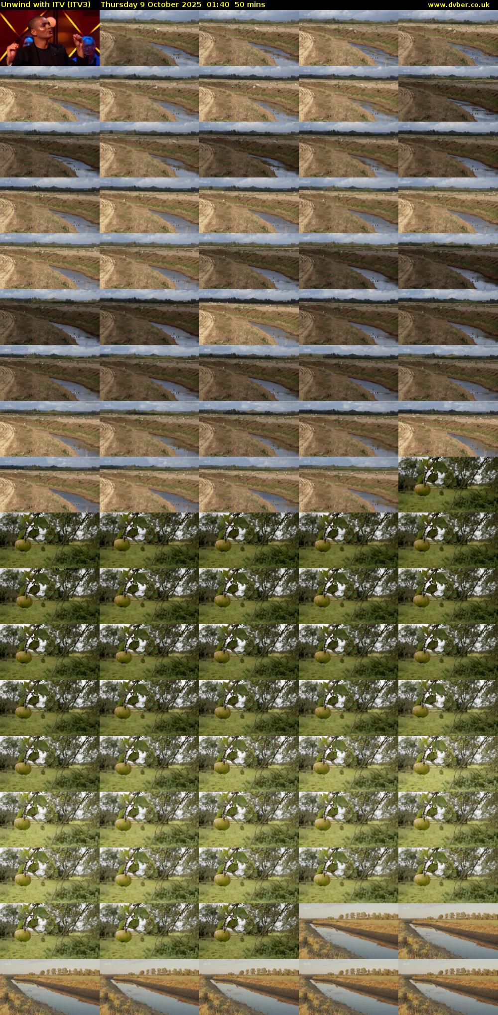 Unwind With ITV (ITV3) Thursday 9 October 2025 01:40 - 02:30