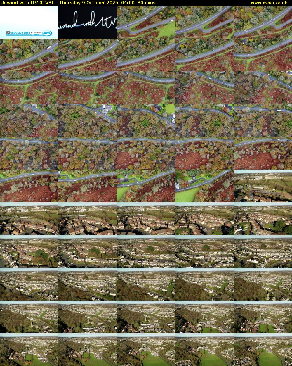 Unwind With ITV (ITV3) Thursday 9 October 2025 04:00 - 04:30