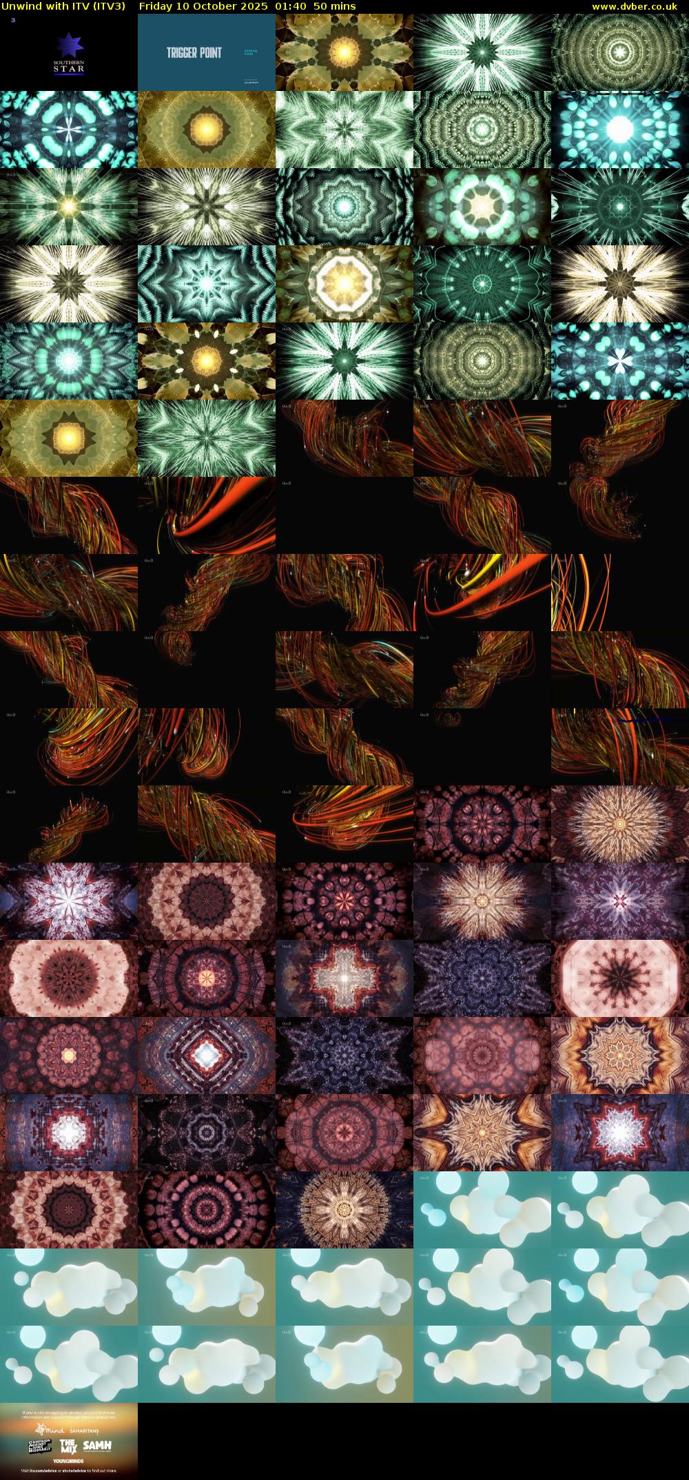 Unwind With ITV (ITV3) Friday 10 October 2025 01:40 - 02:30