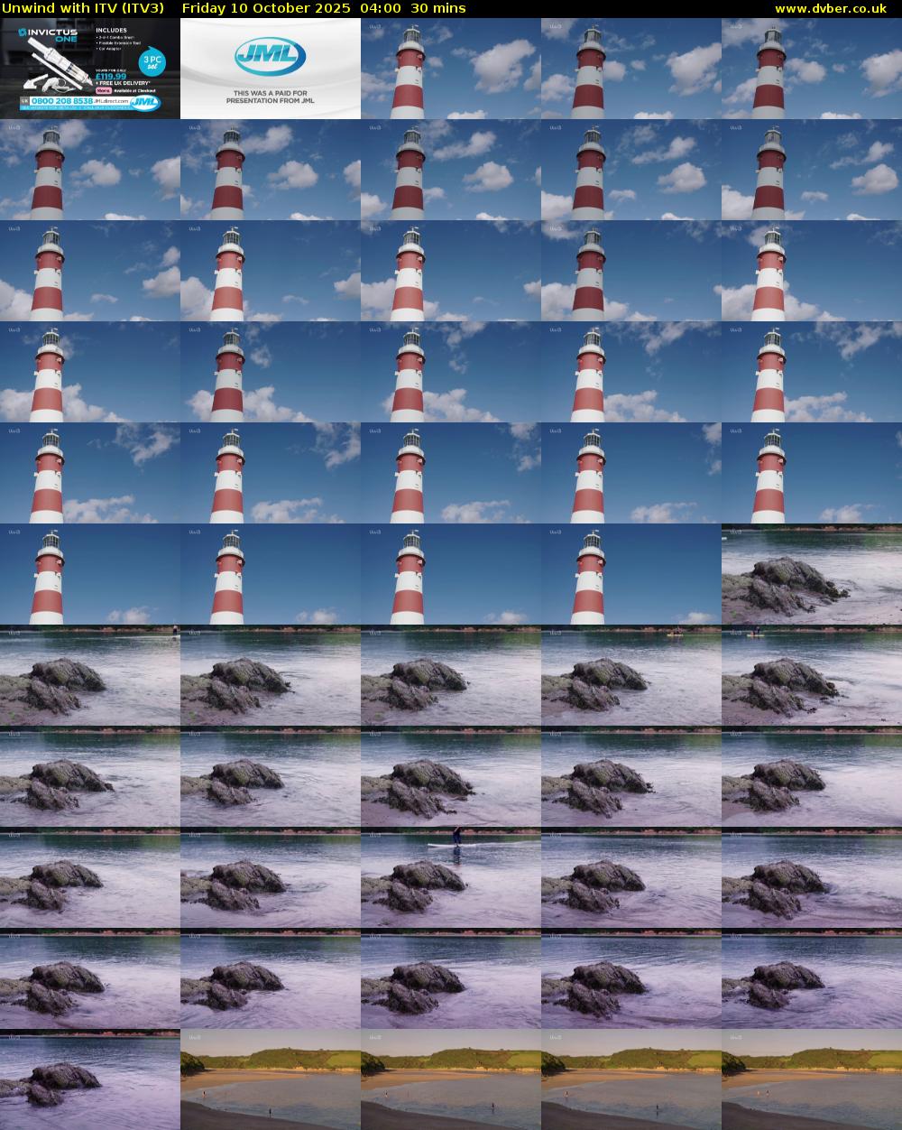 Unwind With ITV (ITV3) Friday 10 October 2025 04:00 - 04:30