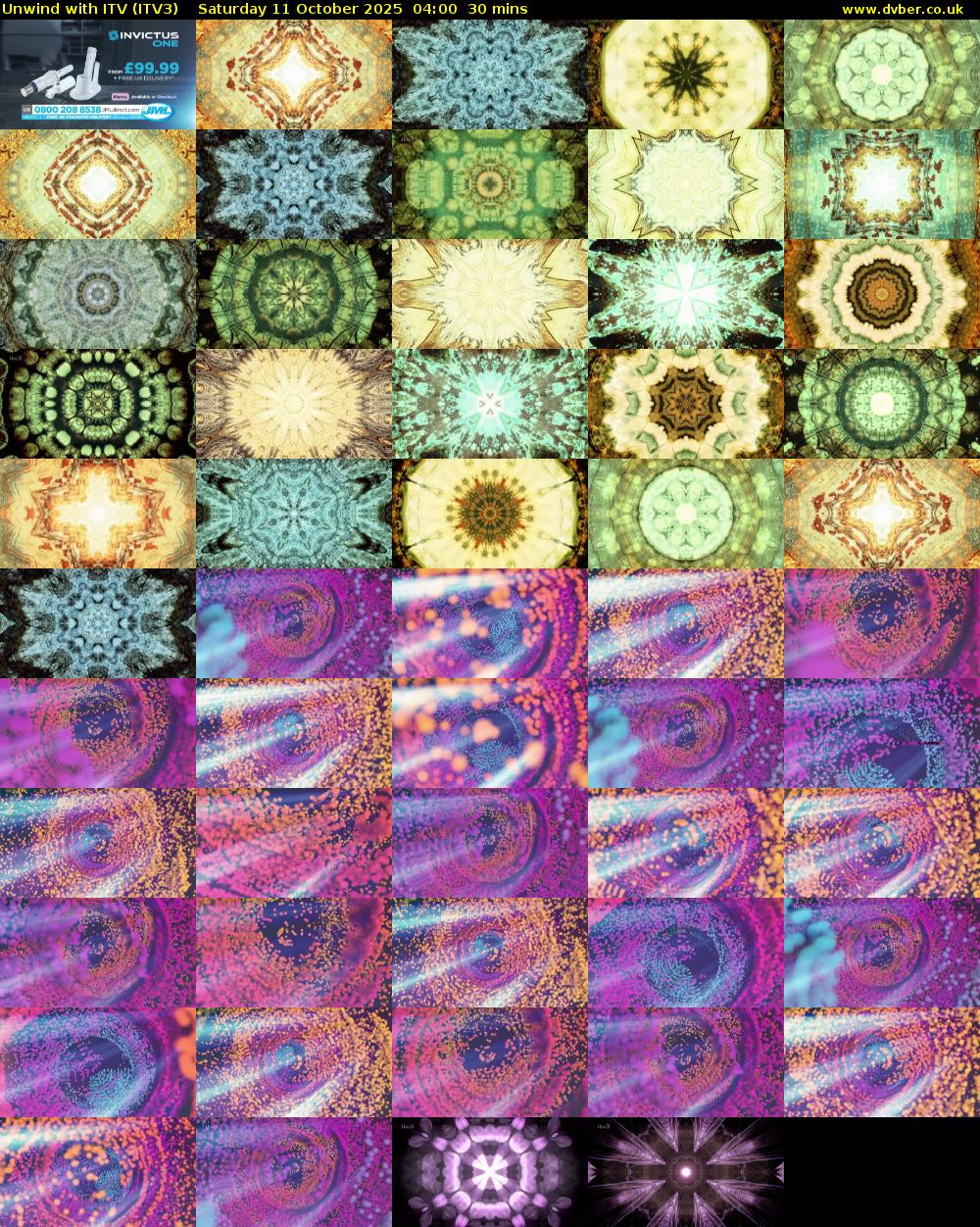 Unwind With ITV (ITV3) Saturday 11 October 2025 04:00 - 04:30