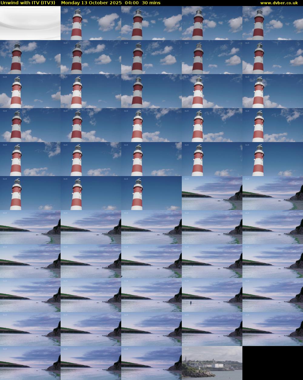 Unwind With ITV (ITV3) Monday 13 October 2025 04:00 - 04:30