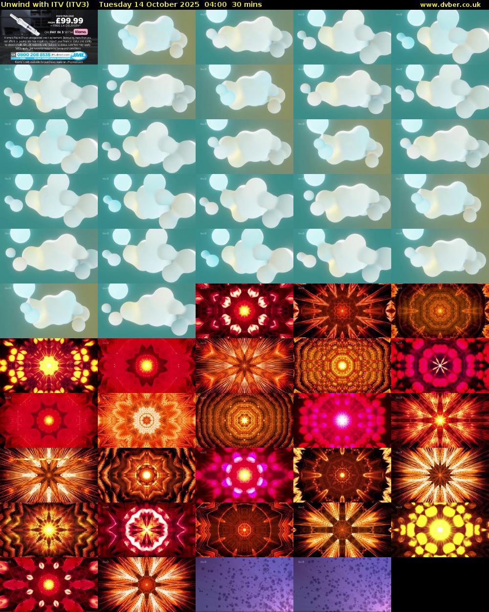 Unwind With ITV (ITV3) Tuesday 14 October 2025 04:00 - 04:30