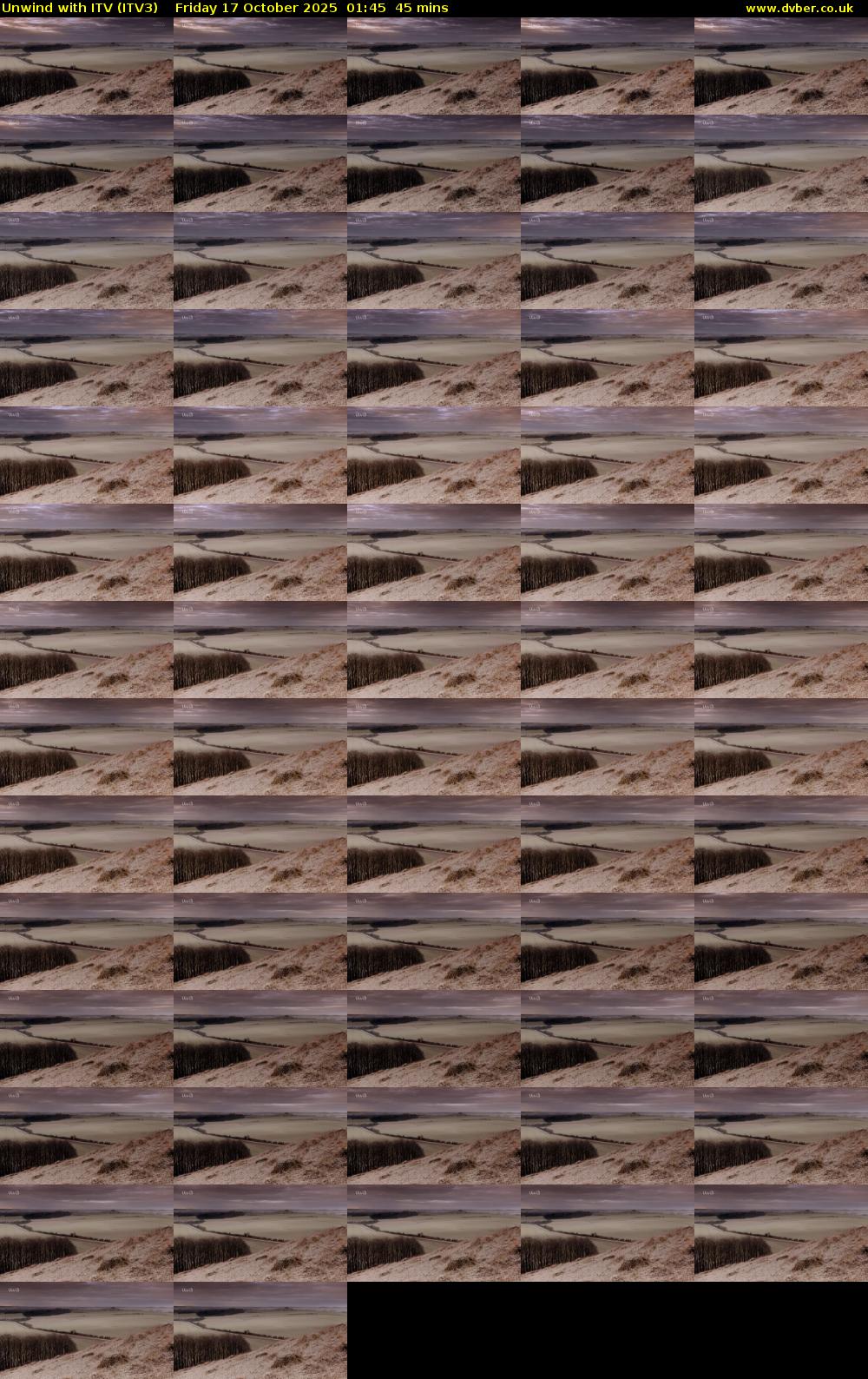 Unwind With ITV (ITV3) Friday 17 October 2025 01:45 - 02:30