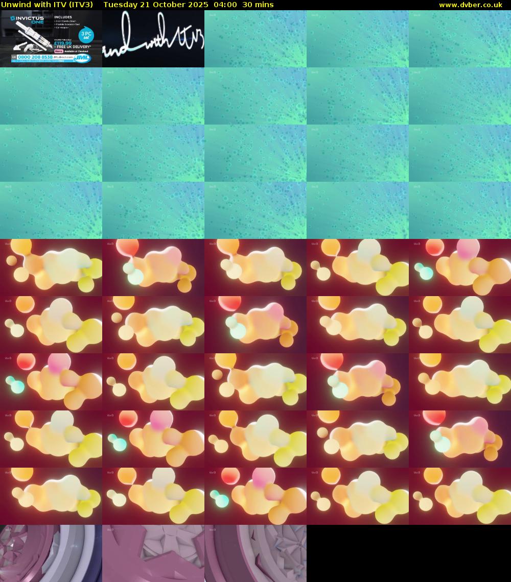 Unwind With ITV (ITV3) Tuesday 21 October 2025 04:00 - 04:30