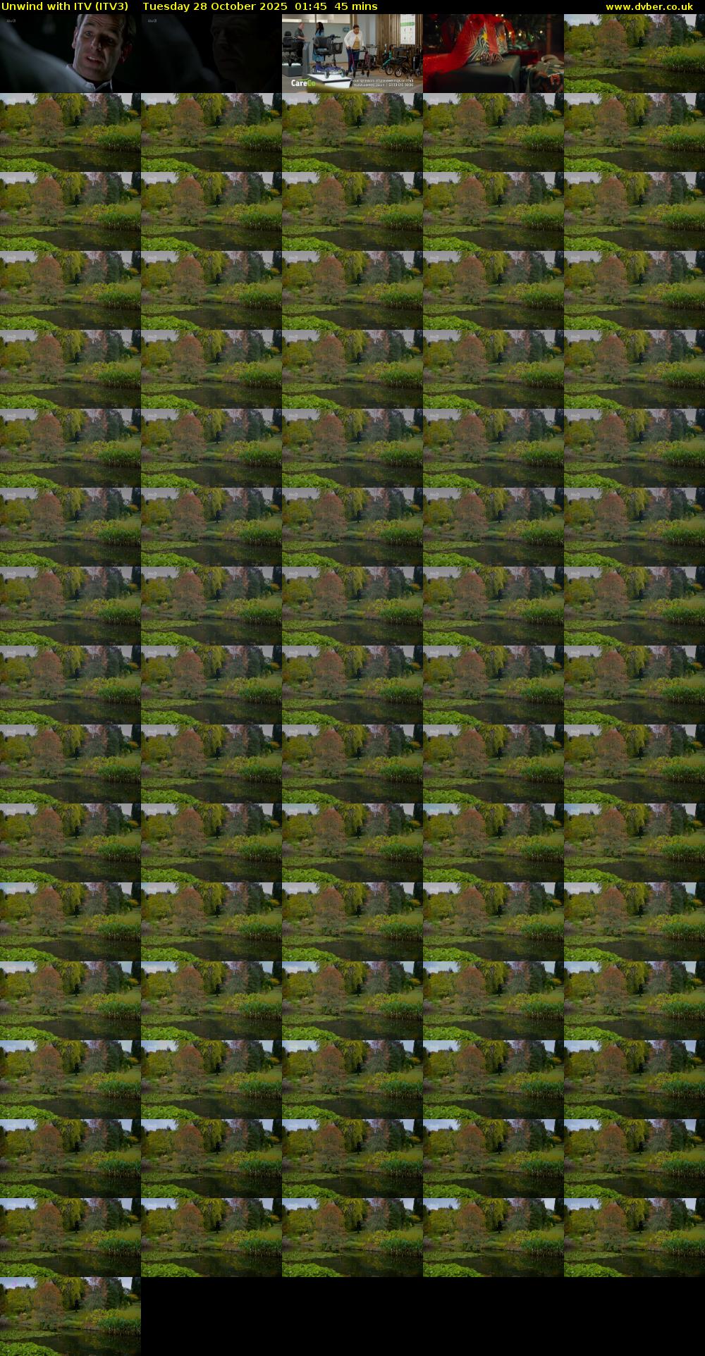 Unwind With ITV (ITV3) Tuesday 28 October 2025 01:45 - 02:30