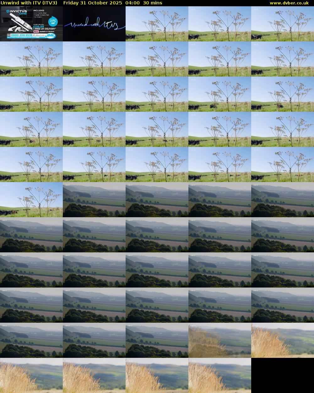 Unwind With ITV (ITV3) Friday 31 October 2025 04:00 - 04:30