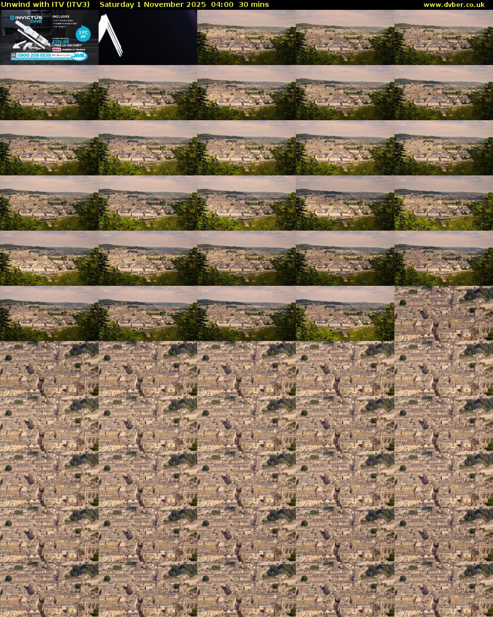 Unwind With ITV (ITV3) Saturday 1 November 2025 04:00 - 04:30