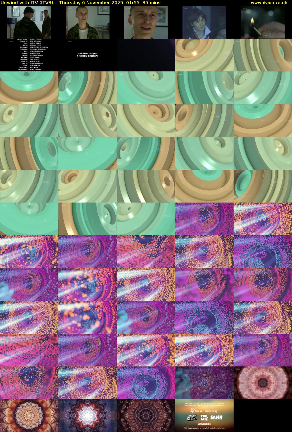 Unwind With ITV (ITV3) Thursday 6 November 2025 01:55 - 02:30