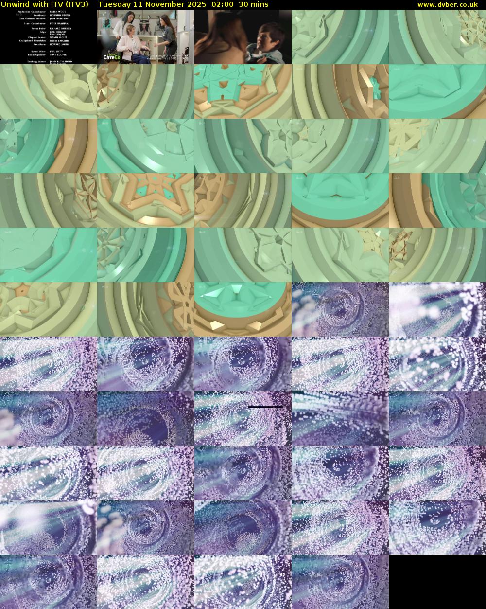 Unwind With ITV (ITV3) Tuesday 11 November 2025 02:00 - 02:30