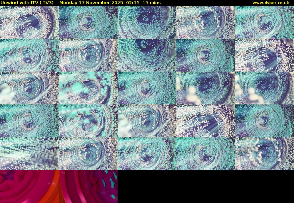 Unwind With ITV (ITV3) Monday 17 November 2025 02:15 - 02:30