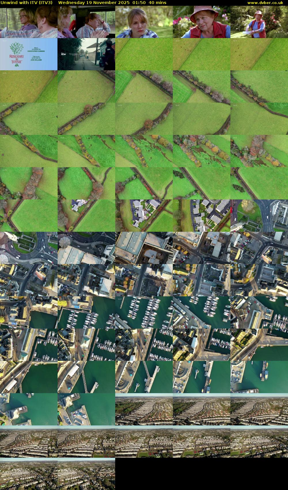 Unwind With ITV (ITV3) Wednesday 19 November 2025 01:50 - 02:30