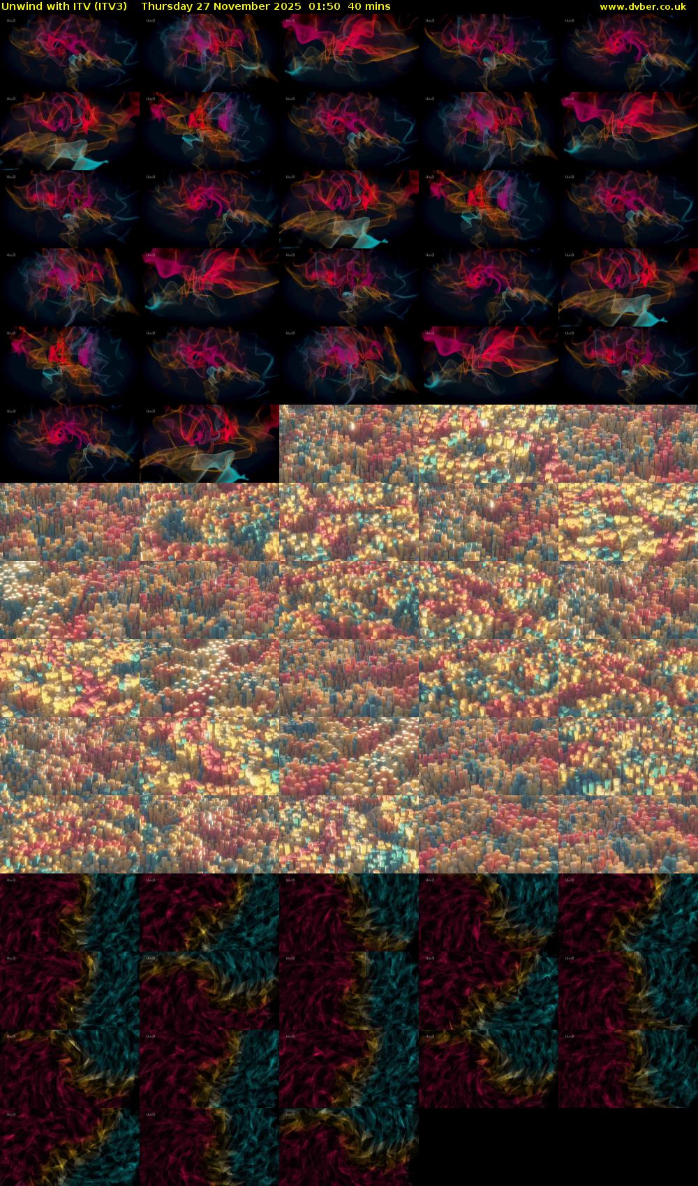 Unwind With ITV (ITV3) Thursday 27 November 2025 01:50 - 02:30