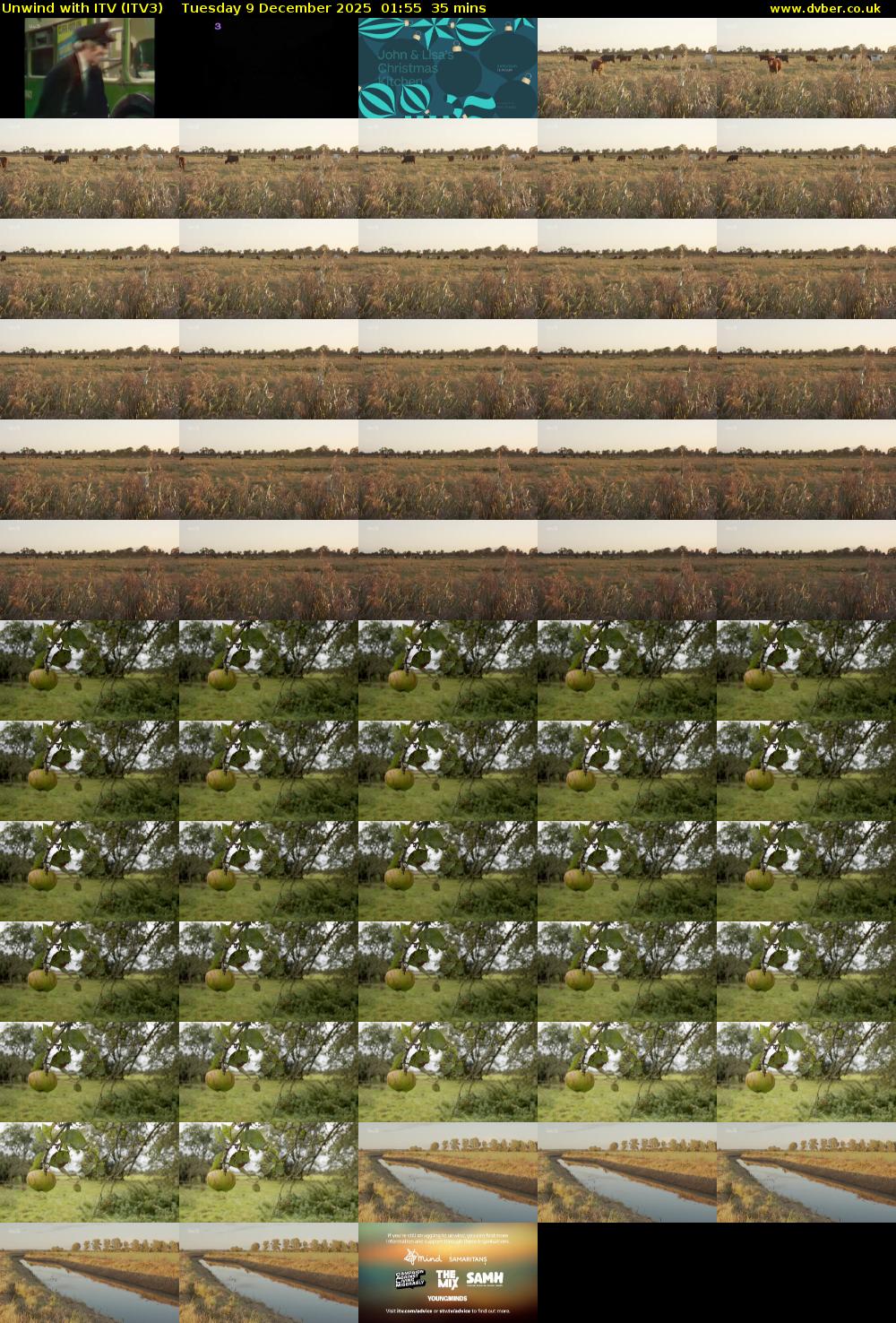 Unwind With ITV (ITV3) Tuesday 9 December 2025 01:55 - 02:30