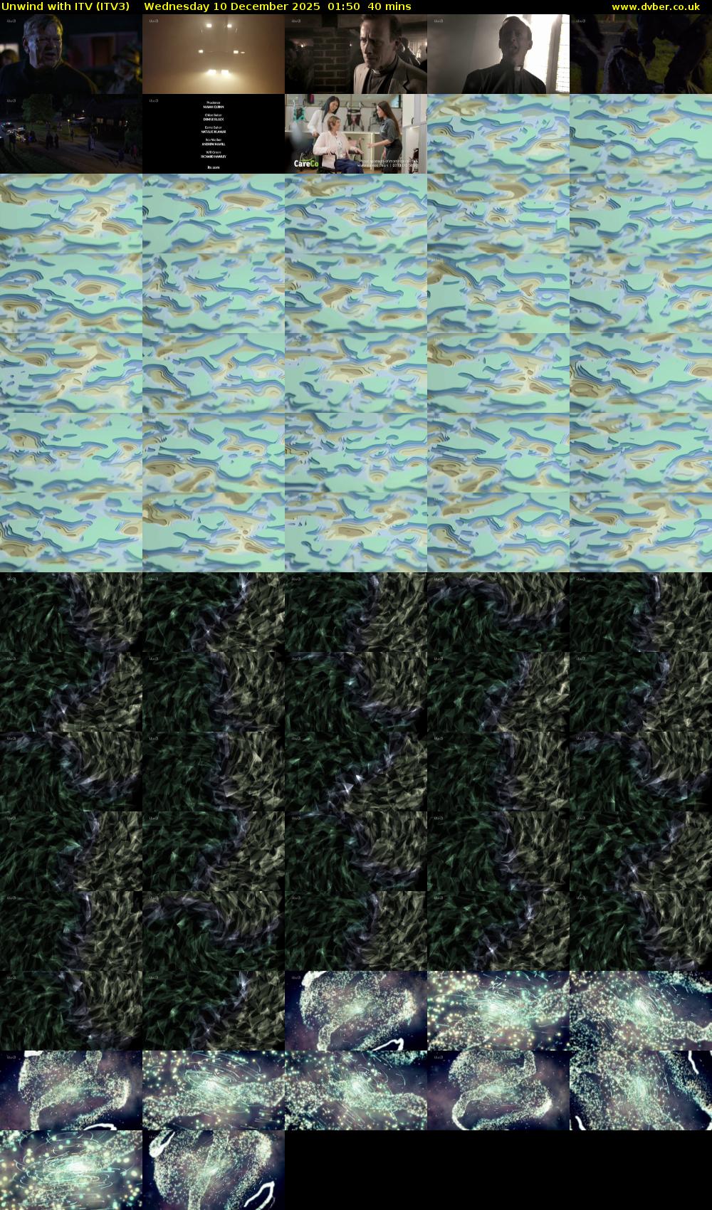 Unwind With ITV (ITV3) Wednesday 10 December 2025 01:50 - 02:30