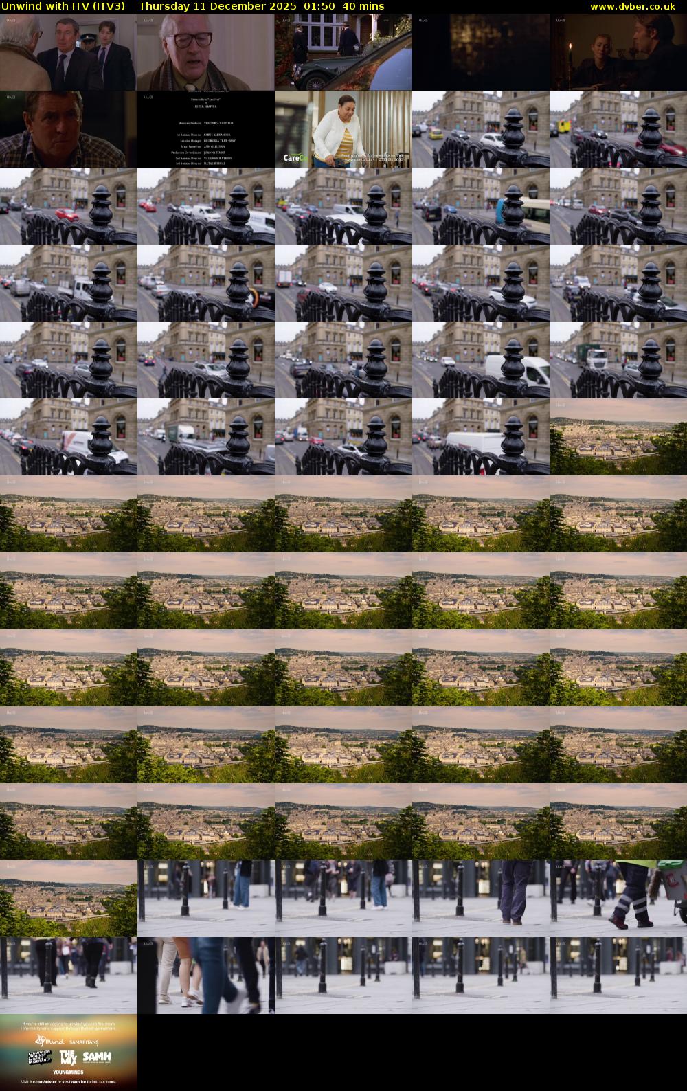 Unwind With ITV (ITV3) Thursday 11 December 2025 01:50 - 02:30