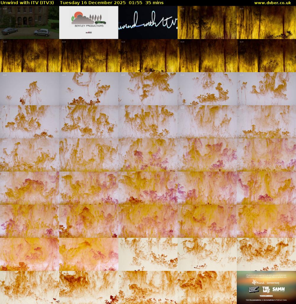 Unwind With ITV (ITV3) Tuesday 16 December 2025 01:55 - 02:30