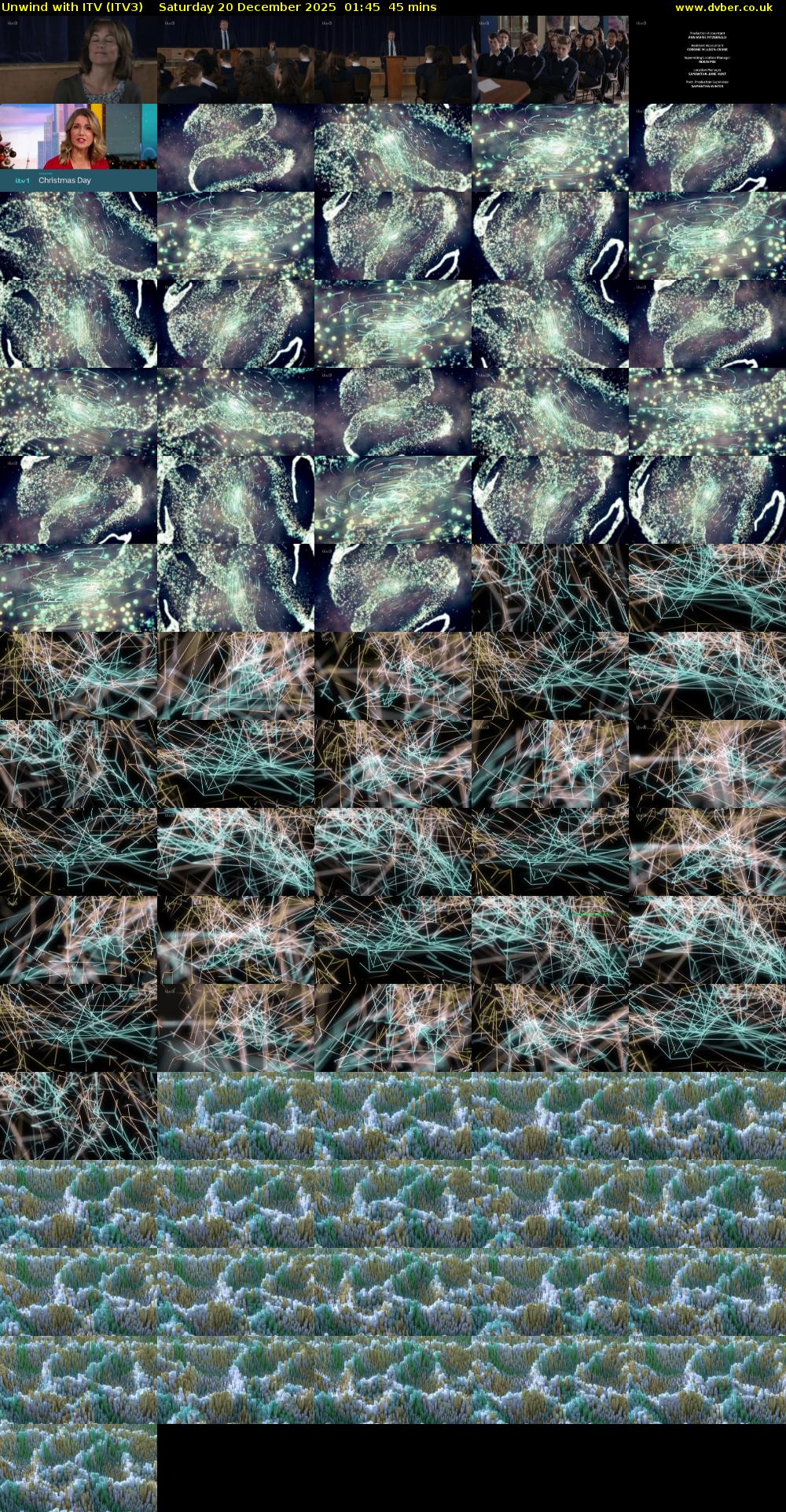 Unwind With ITV (ITV3) Saturday 20 December 2025 01:45 - 02:30