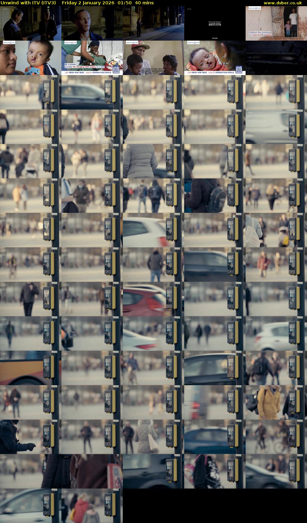 Unwind With ITV (ITV3) Friday 2 January 2026 01:50 - 02:30