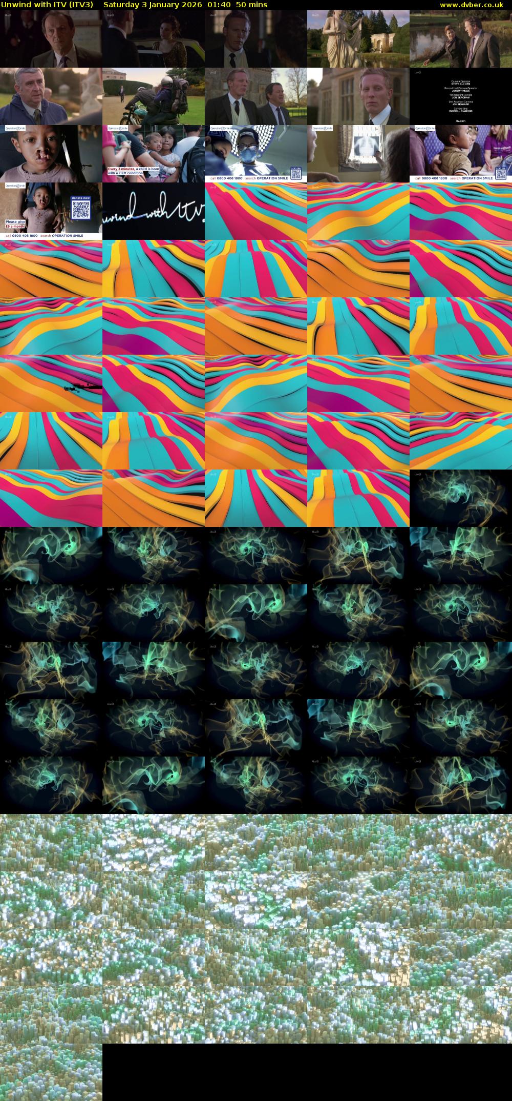 Unwind With ITV (ITV3) Saturday 3 January 2026 01:40 - 02:30