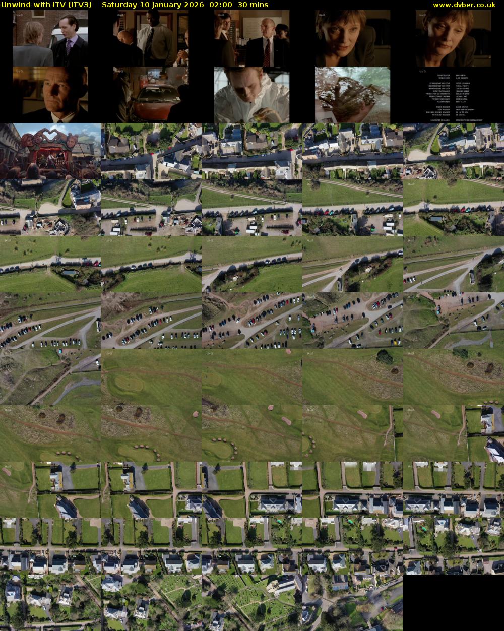 Unwind With ITV (ITV3) Saturday 10 January 2026 02:00 - 02:30