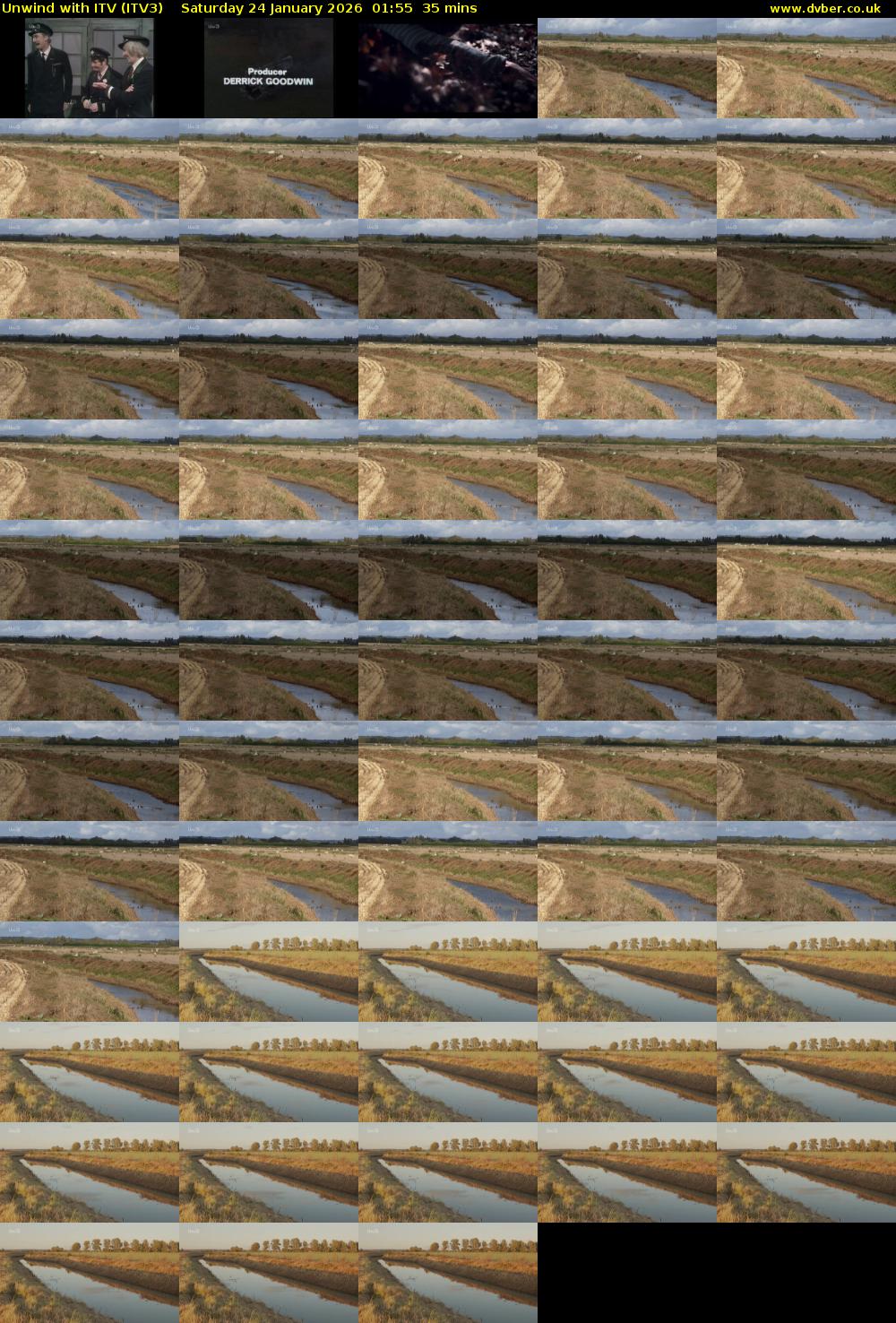 Unwind With ITV (ITV3) Saturday 24 January 2026 01:55 - 02:30