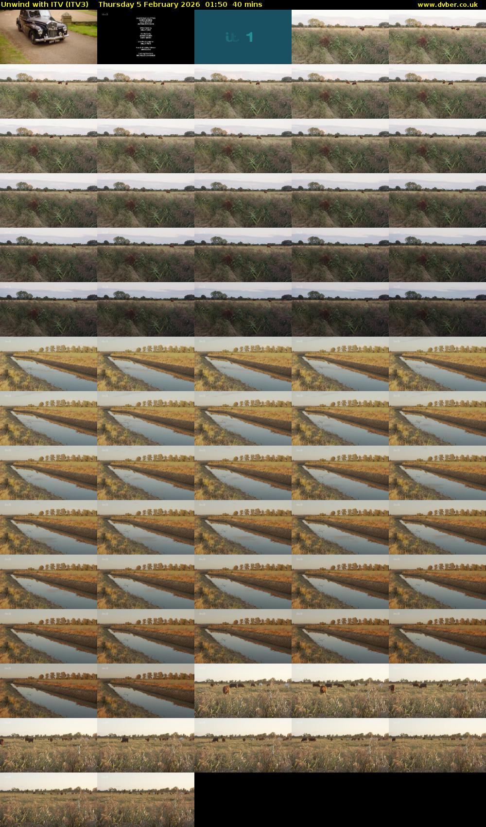 Unwind With ITV (ITV3) Thursday 5 February 2026 01:50 - 02:30