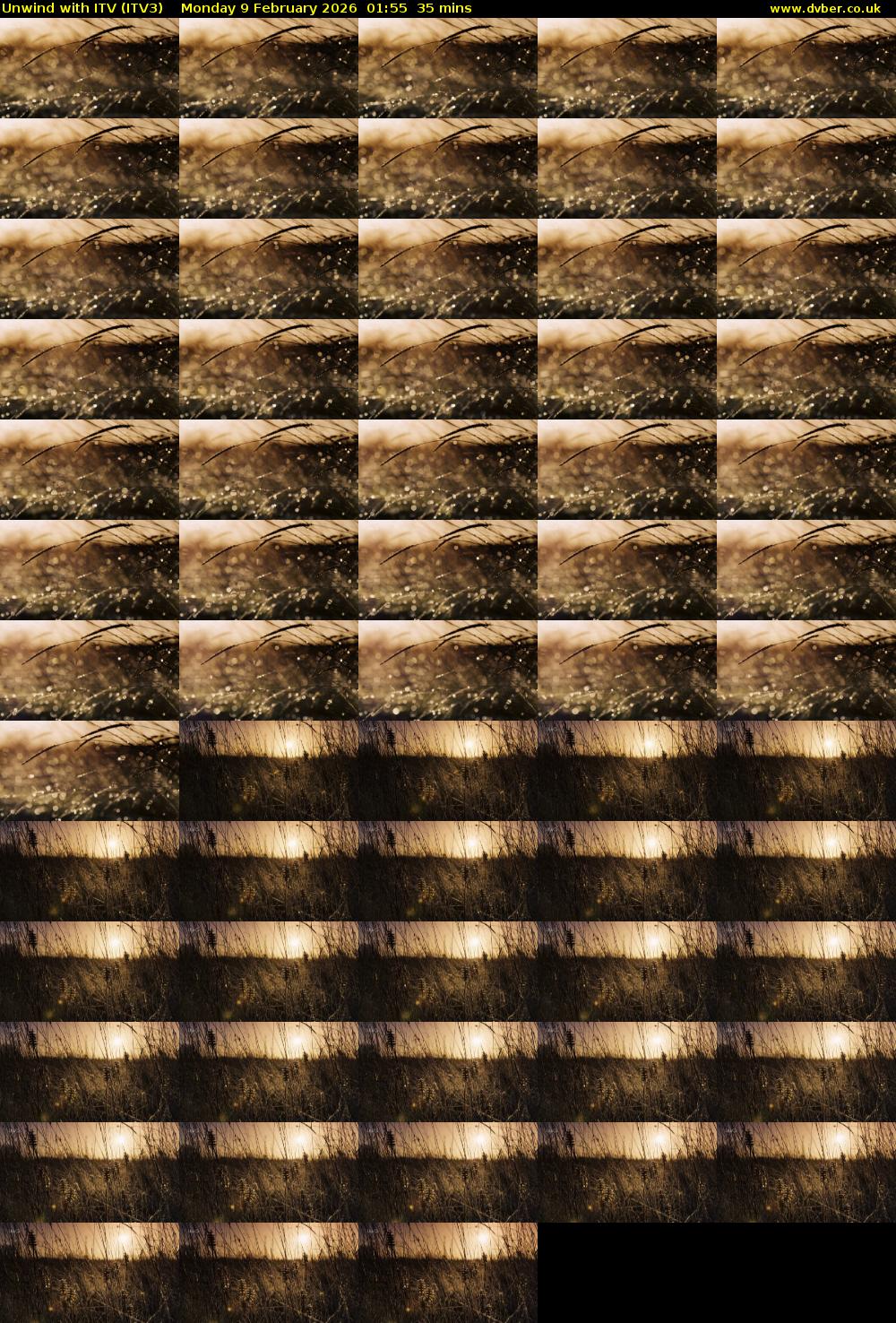 Unwind With ITV (ITV3) Monday 9 February 2026 01:55 - 02:30