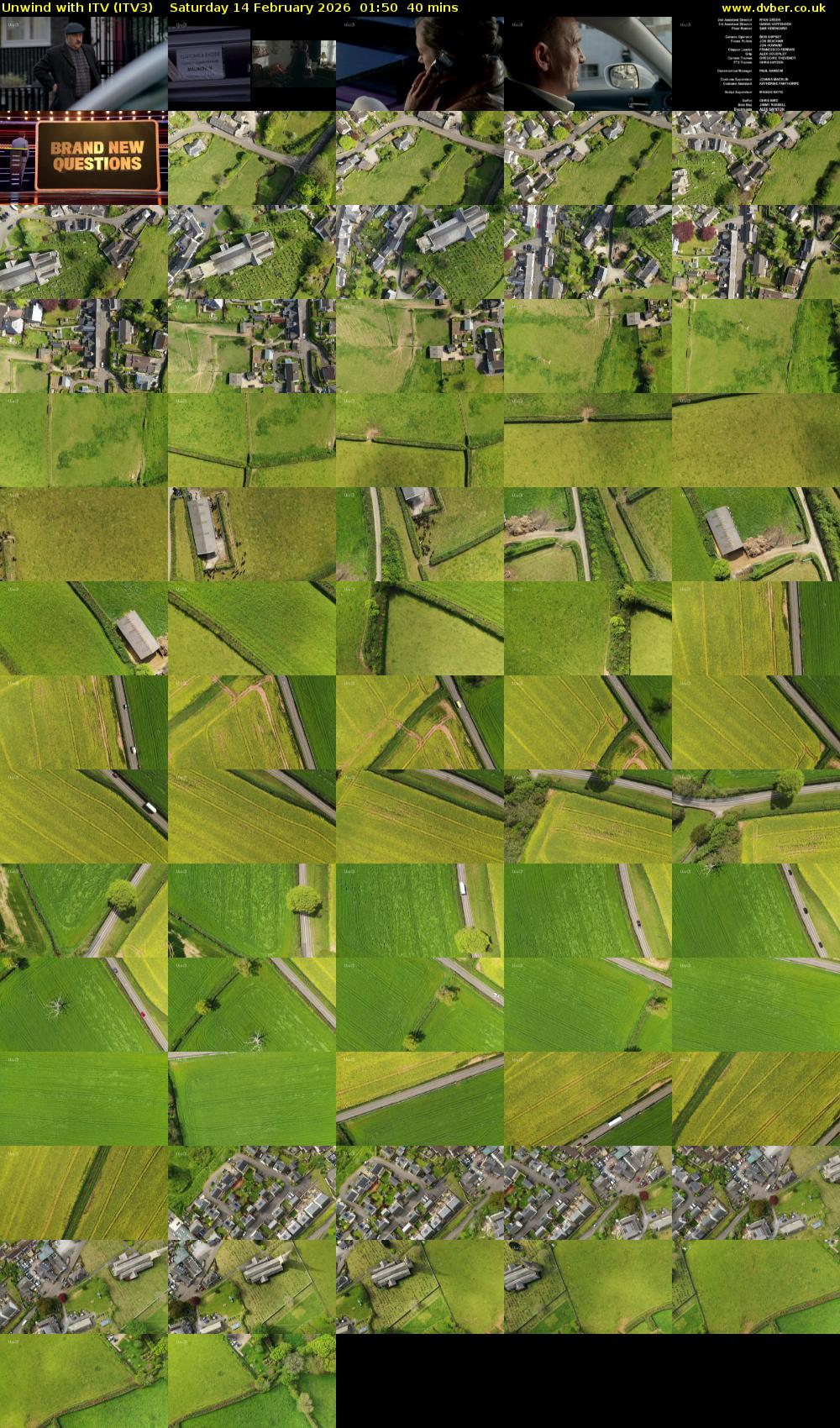 Unwind With ITV (ITV3) Saturday 14 February 2026 01:50 - 02:30