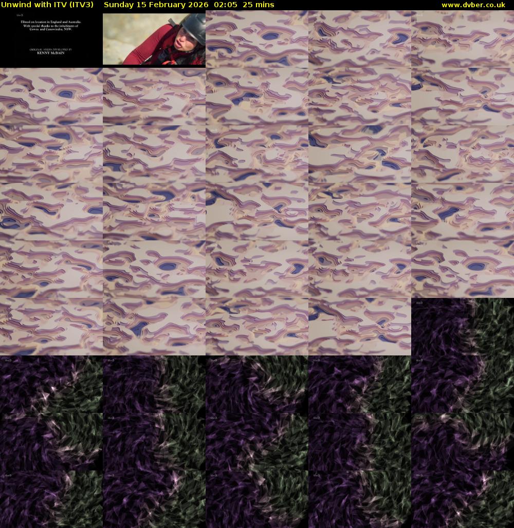 Unwind With ITV (ITV3) Sunday 15 February 2026 02:05 - 02:30