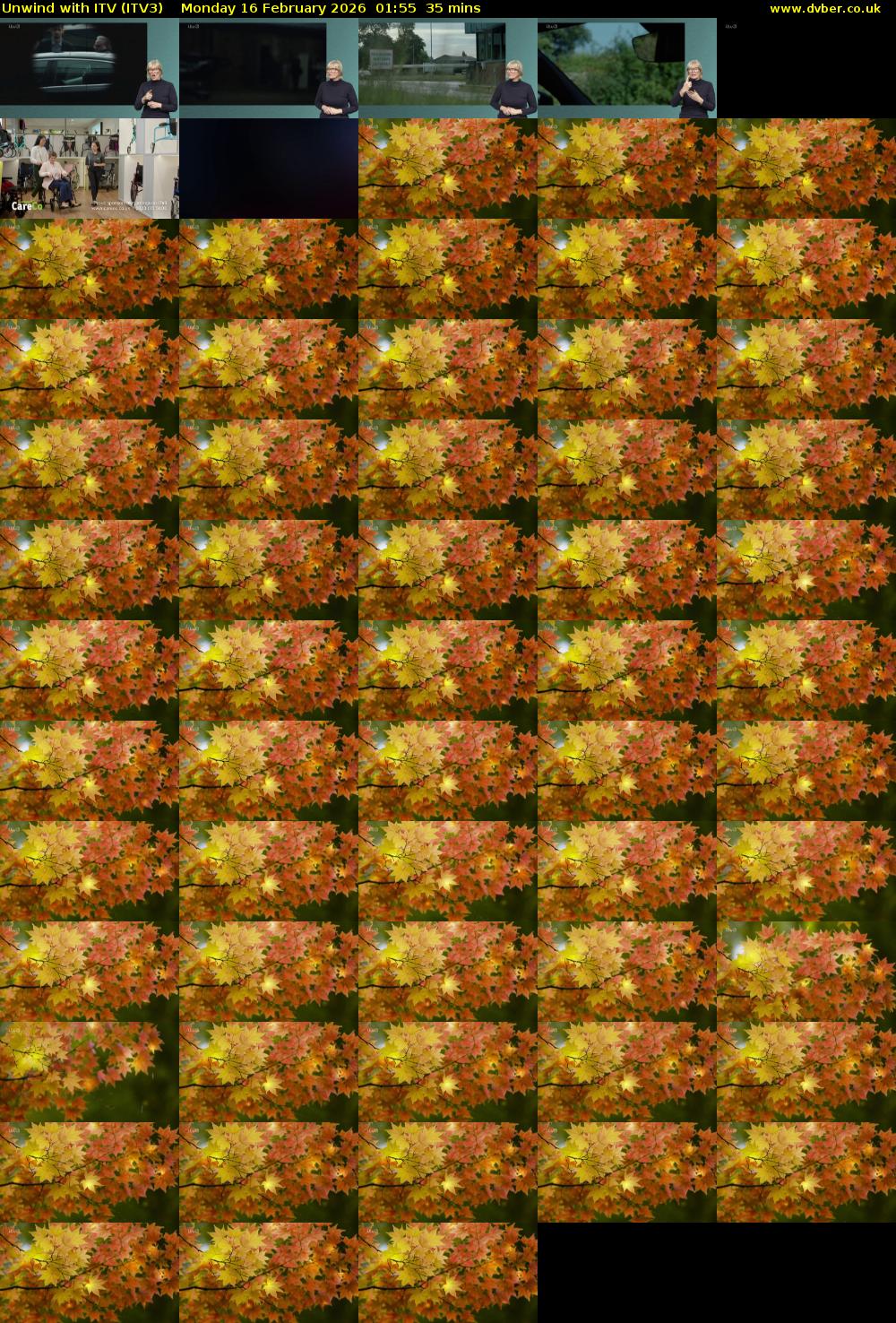 Unwind With ITV (ITV3) Monday 16 February 2026 01:55 - 02:30