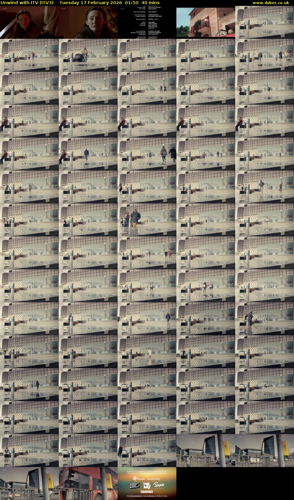 Unwind With ITV (ITV3) Tuesday 17 February 2026 01:50 - 02:30