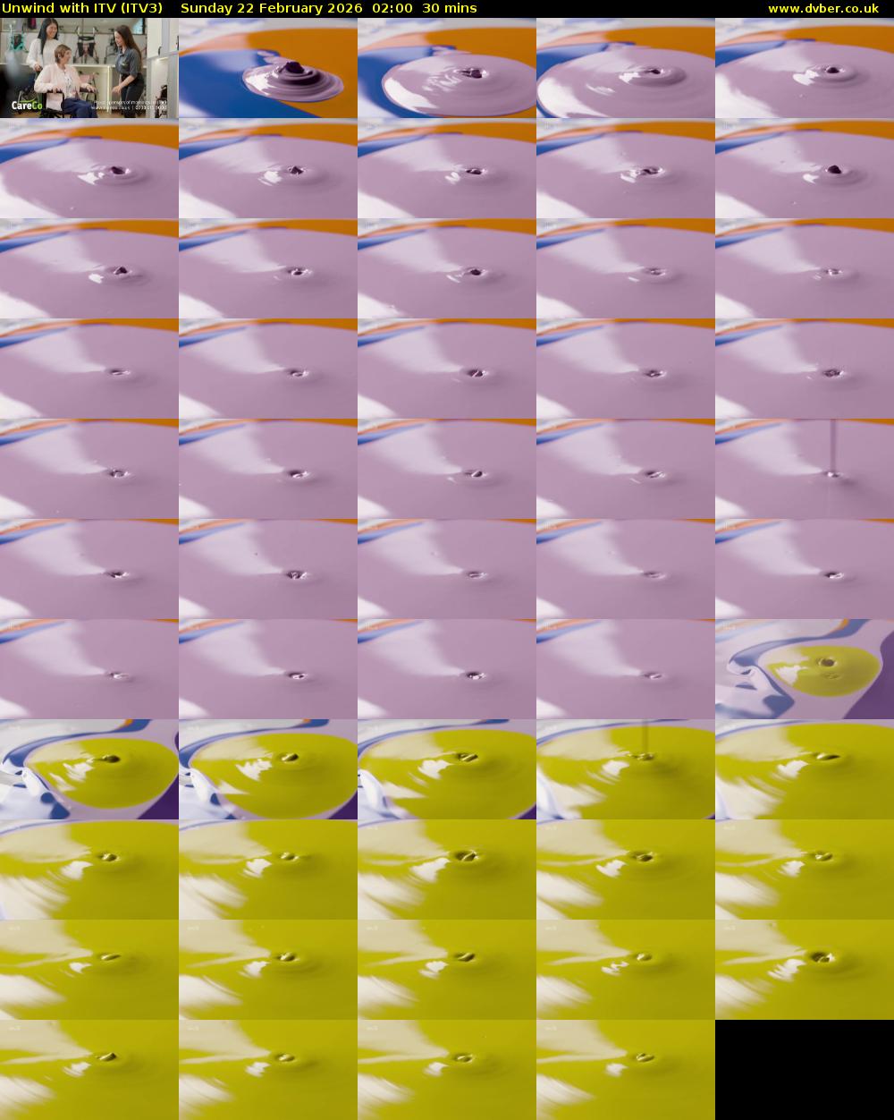 Unwind With ITV (ITV3) Sunday 22 February 2026 02:00 - 02:30