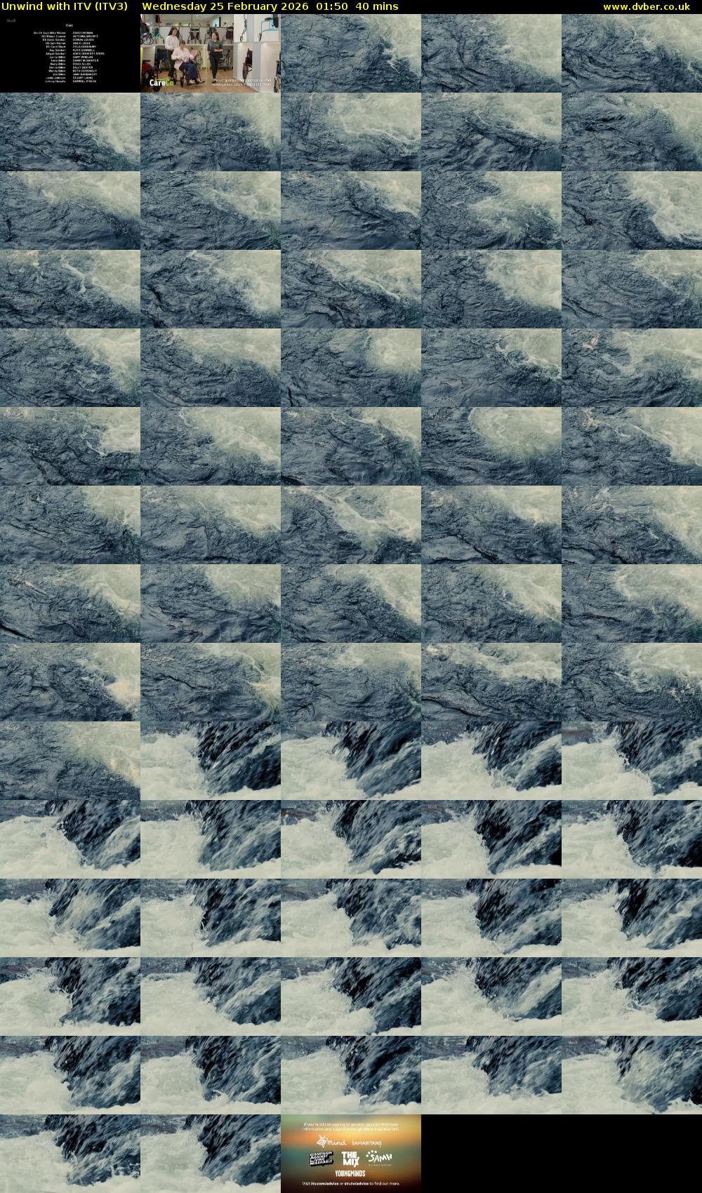 Unwind With ITV (ITV3) Wednesday 25 February 2026 01:50 - 02:30