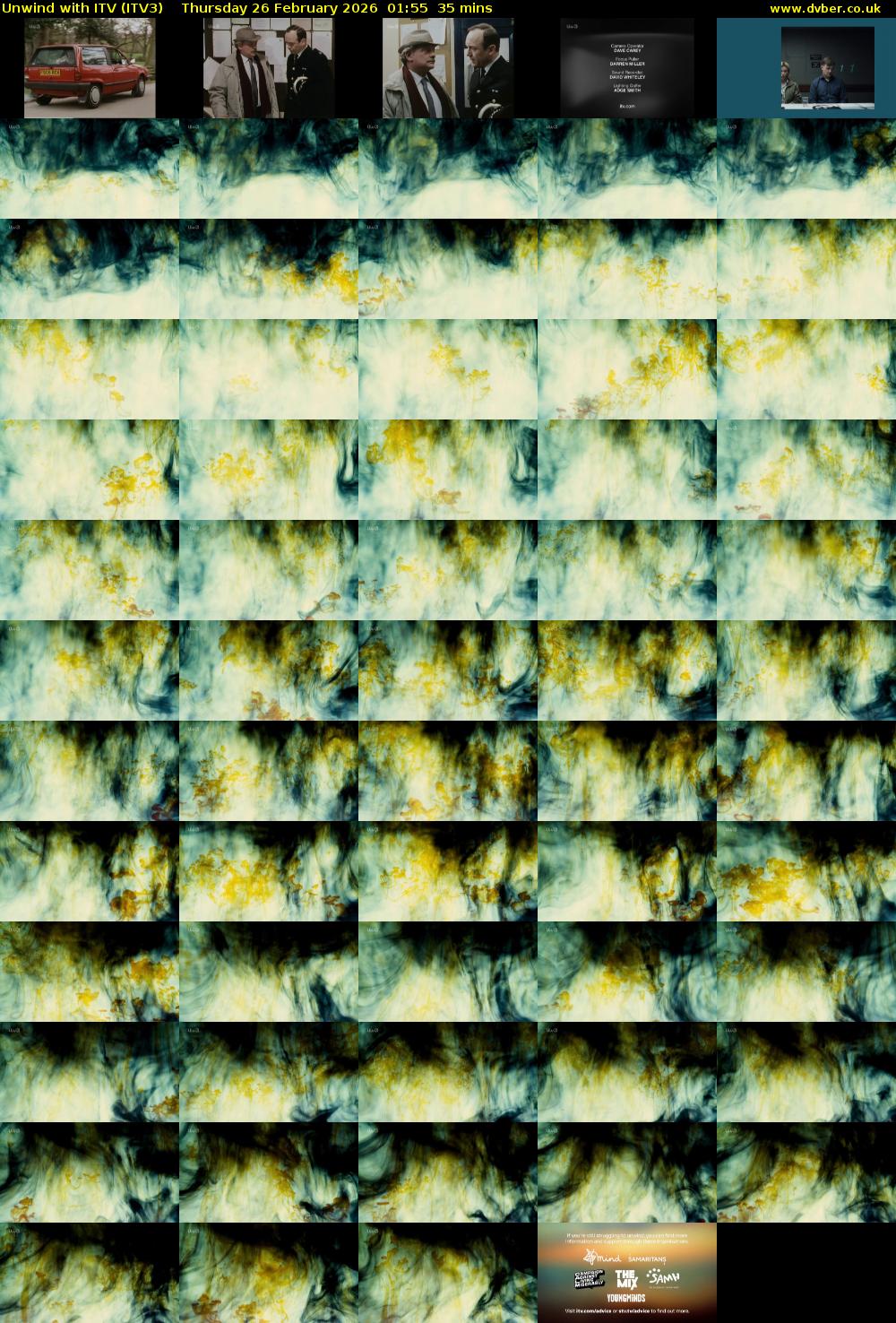 Unwind With ITV (ITV3) Thursday 26 February 2026 01:55 - 02:30