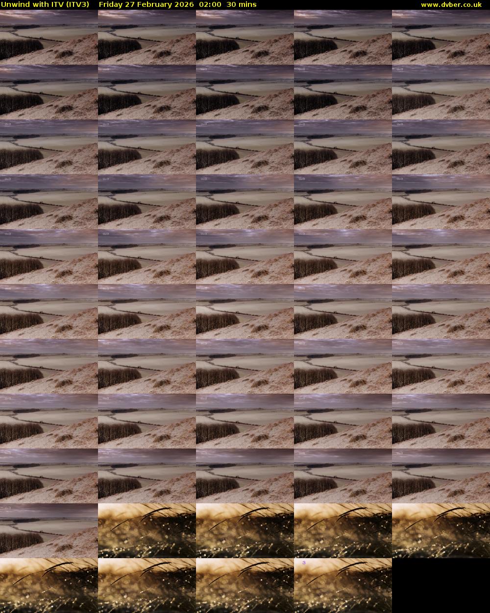 Unwind With ITV (ITV3) Friday 27 February 2026 02:00 - 02:30