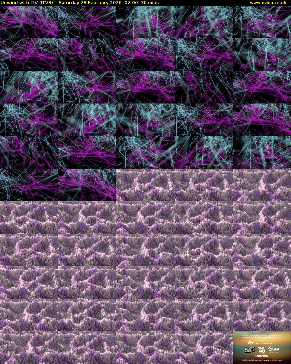 Unwind With ITV (ITV3) Saturday 28 February 2026 02:00 - 02:30